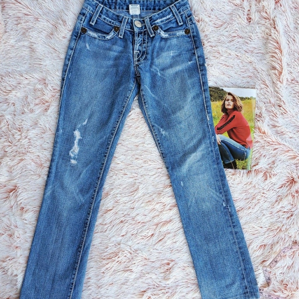 Light Blue Skinny Jeans Low Rise Women's Sz 24
